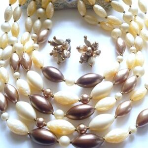 Vintage JBK Jacqueline Kennedy style 5 Strand Necklace